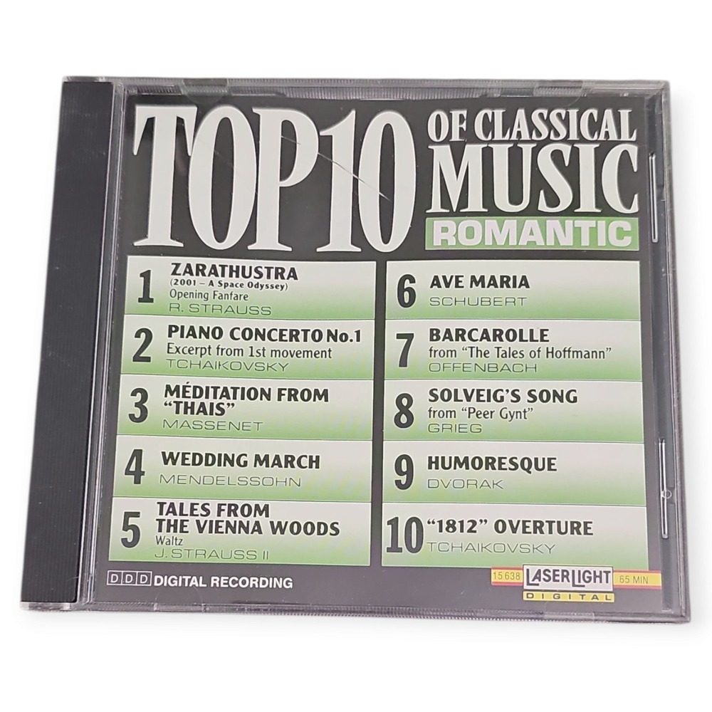 Various –‎ Top 10 Of Classical Music - Romantic [1990 CD]